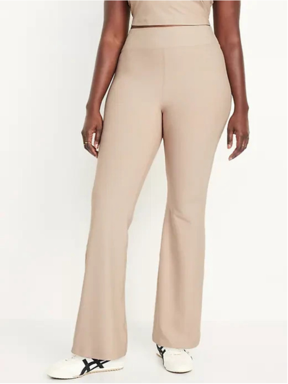 Old Navy Savanna Extra High-Waisted PowerSoft Flare Leggings Size 2X in Beige